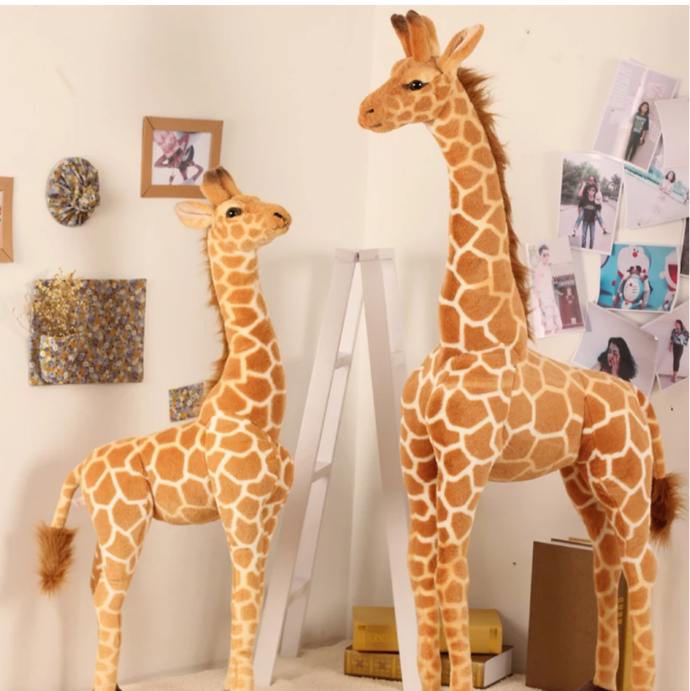 Oversized Plush Giraffe Toy | Realistic Design | Soft Stuffed Animal for Children