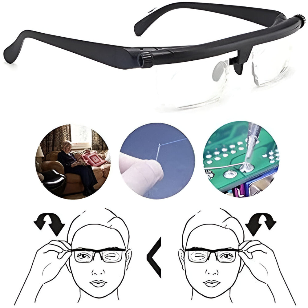 Versatile Focus Glasses for Effortless Vision Anywhere