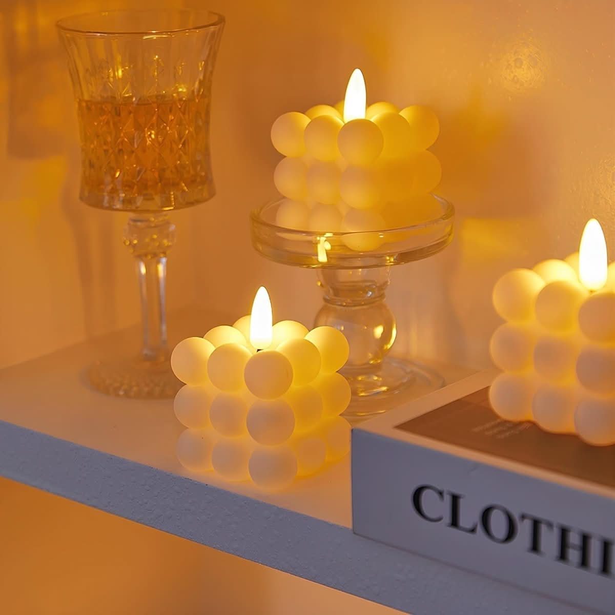 FlickerGlow LED Candles: Safe, Realistic Ambiance for Any Space
