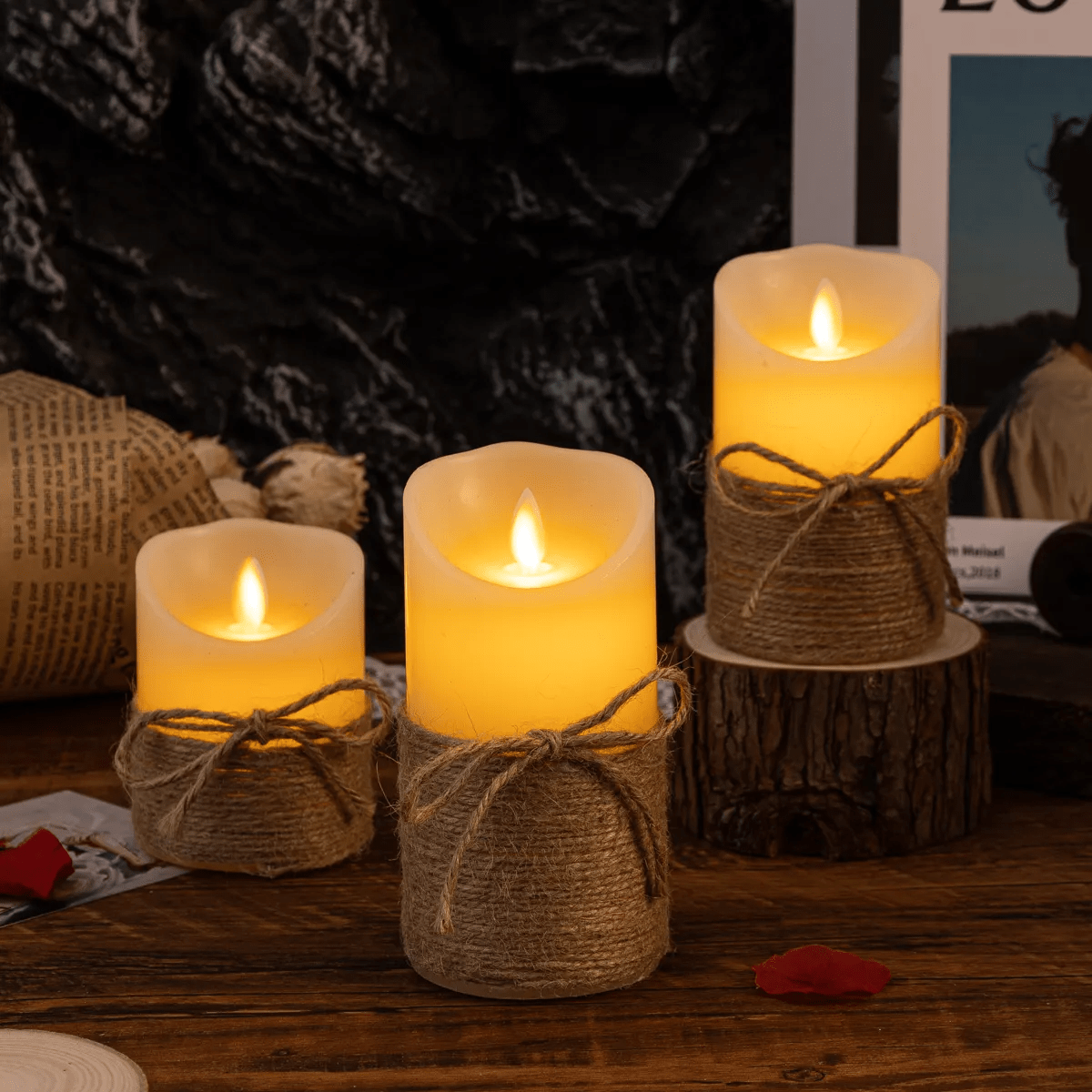 FlickerGlow LED Candles: Safe, Realistic Ambiance for Any Space