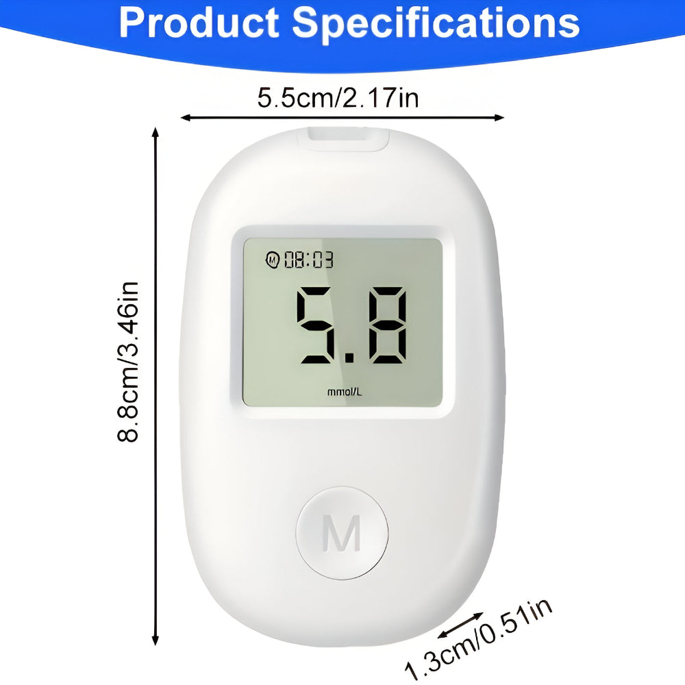 Smart Blood Sugar Tracker with Digital Display