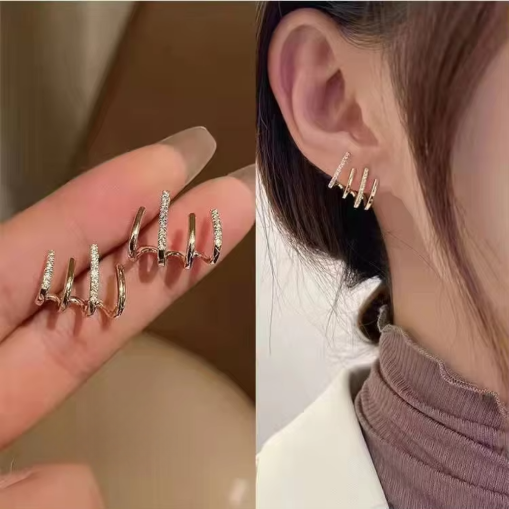 Sleek Gold Hoop Earrings: Effortless Elegance for Any Occasion
