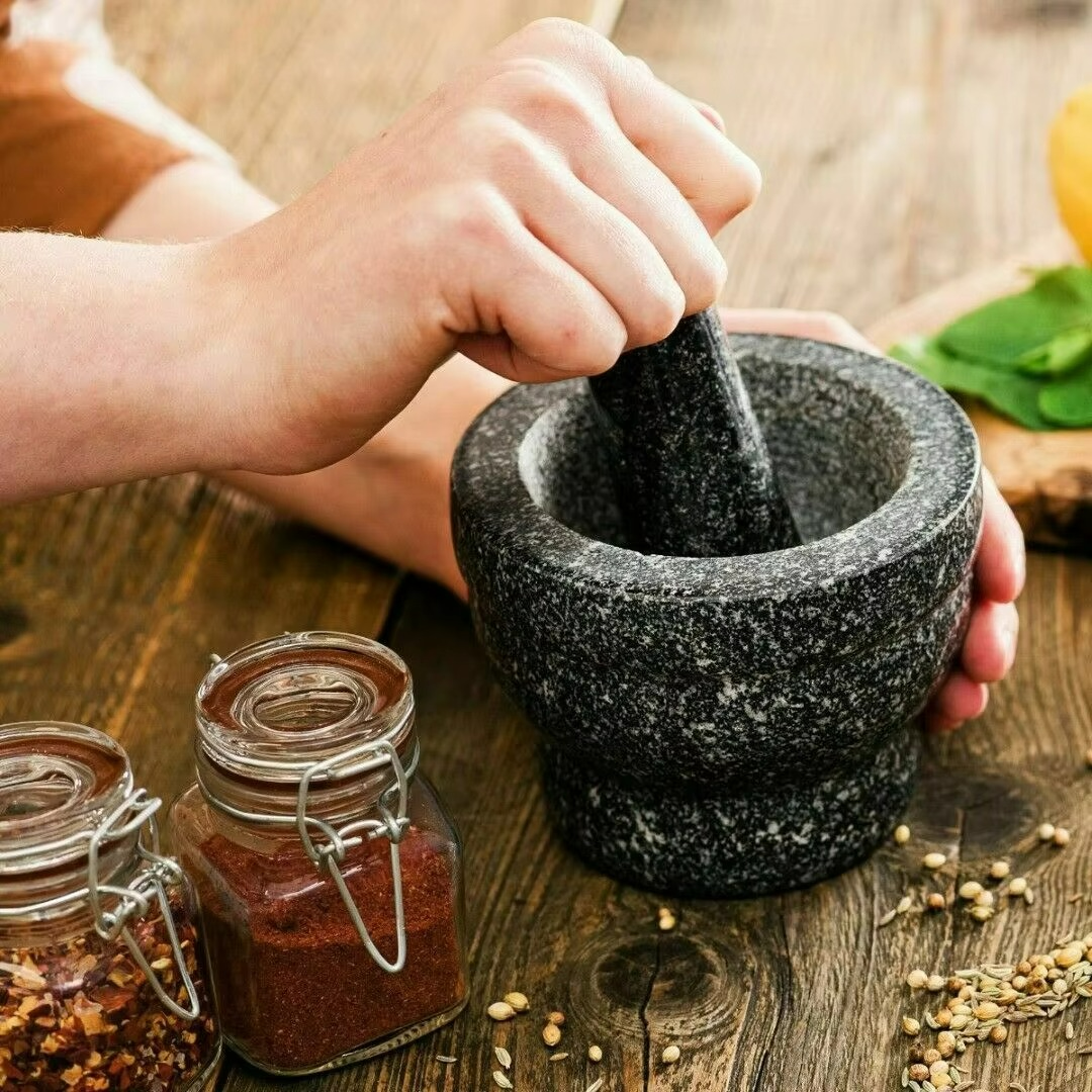 Premium Stone Mortar and Pestle Set for Flavorful Cooking