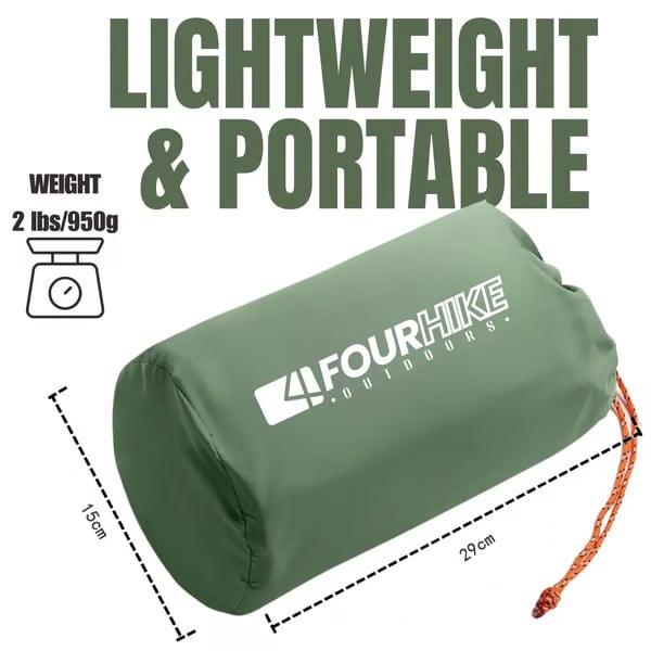 Inflatable Camping Sleeping Pad with Integrated Pillow for Outdoor Comfort