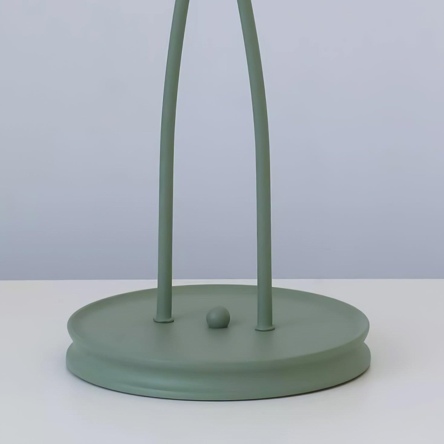 Botanical Elegance Floor Lamp in Matte Green