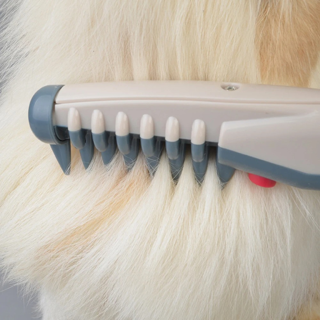 Dog Grooming Brush for All Fur Types - Gentle Glide Knot Remover Tool