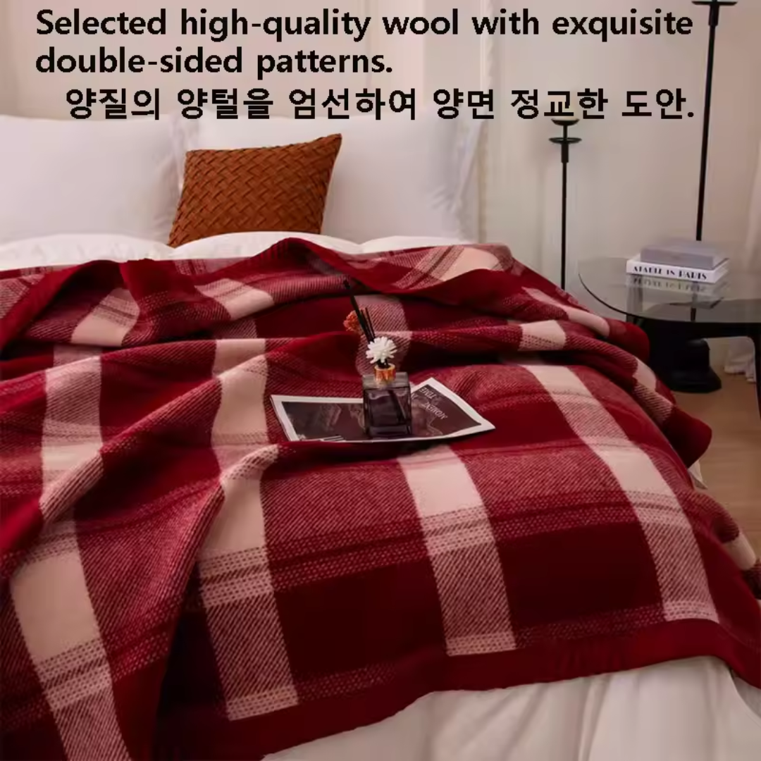 Cozy Large Wool Blanket - Perfect for Winter Warmth
