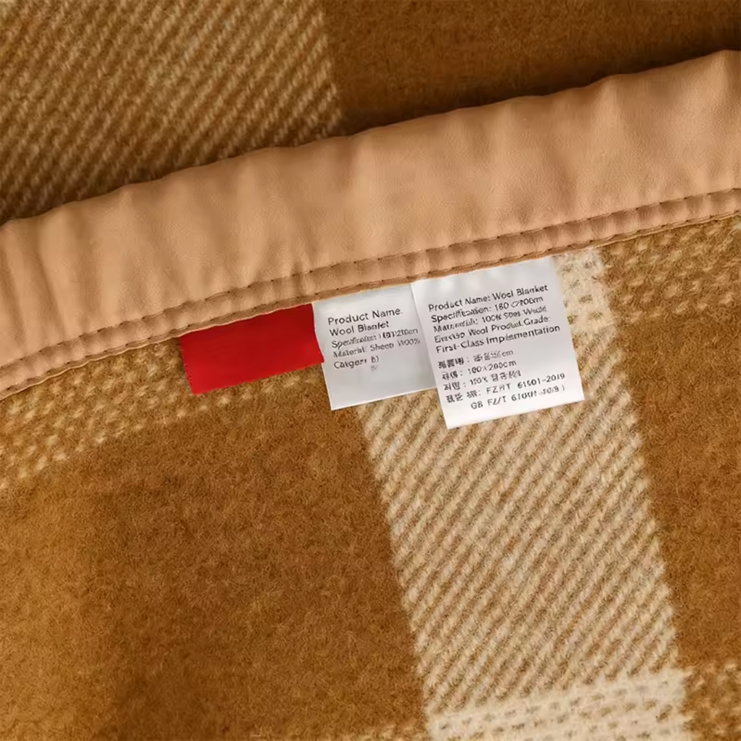 Cozy Large Wool Blanket - Perfect for Winter Warmth