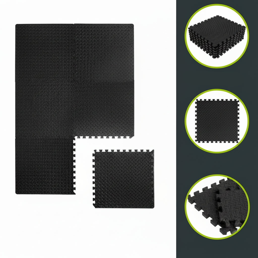 Versatile EVA Foam Exercise Mats with Secure Interlocking Design