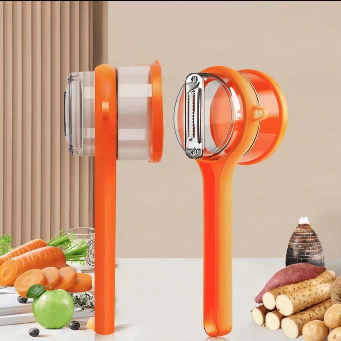 Effortless Fruit and Vegetable Peeler with Dual Blades