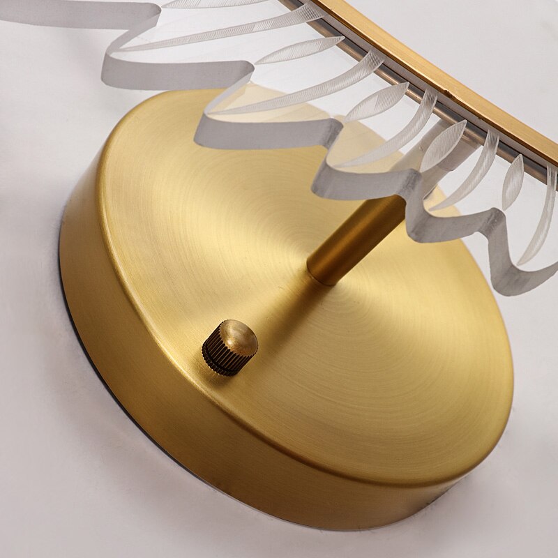 Design Wall Lamps Interior with Golden Angel Wings by Taavita
