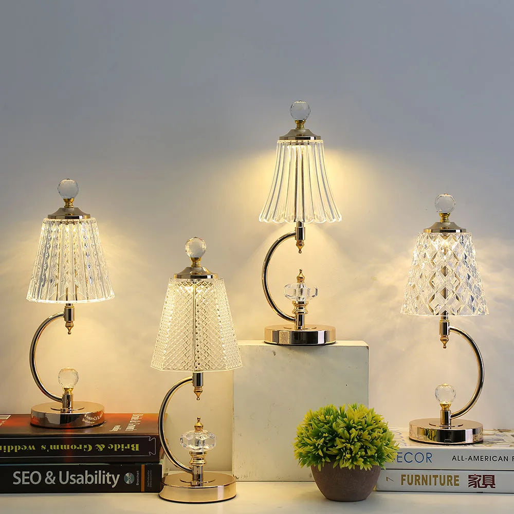 Vintage Taavita Table Lamp made of Crystal - Luxury for Your Home