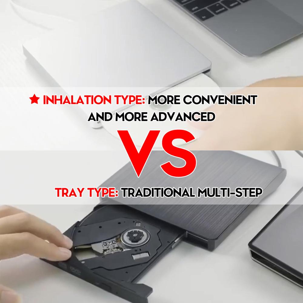 Portable USB CD/DVD Drive for MacBook Air and Laptops