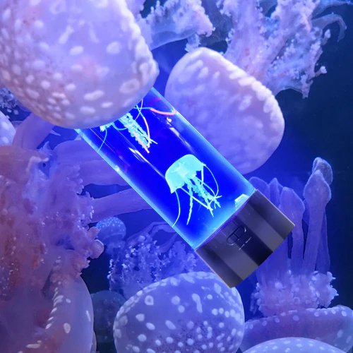 Jellyfish Aquarium Table Lamp with LED Night Illumination