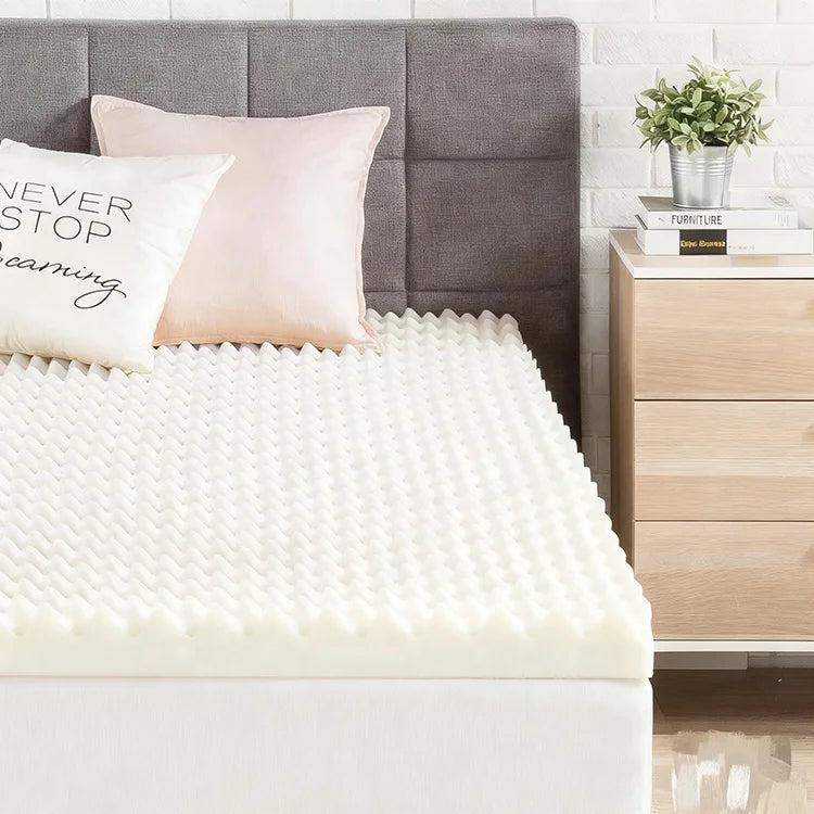 Memory Foam Mattress Topper with Gel Infusion – Pressure Relief Design