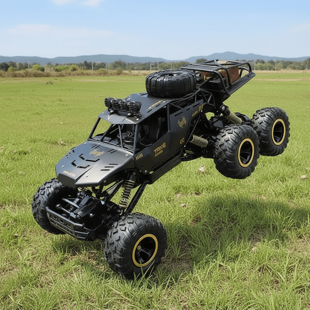 RuggedExplorer 6WD Remote-Controlled Off-Road Truck for Thrilling Adventures