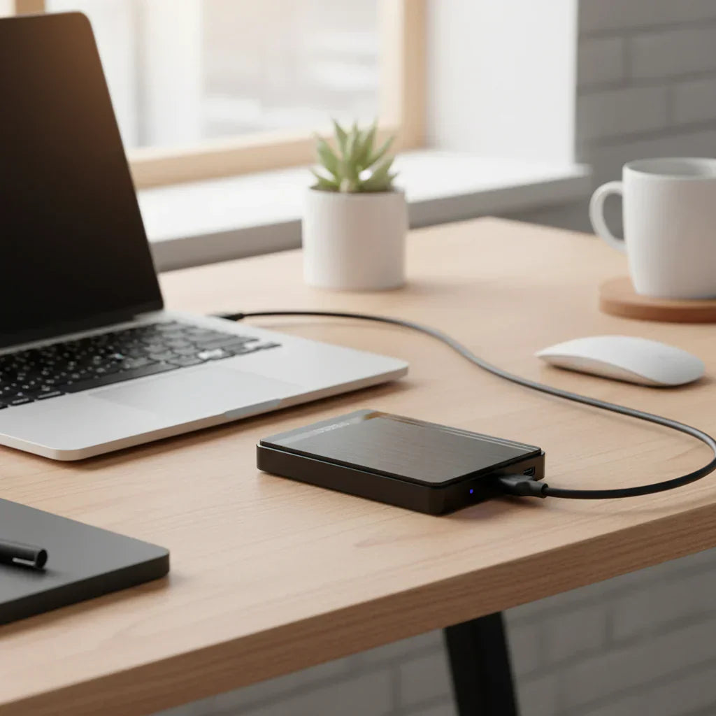 Compact SSD Storage Enclosure for USB 3.0 & SATA Drives