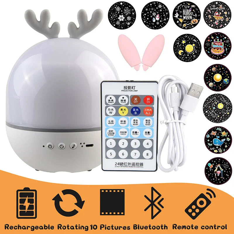 Starry Harmony Projector Lamp with Bluetooth Audio