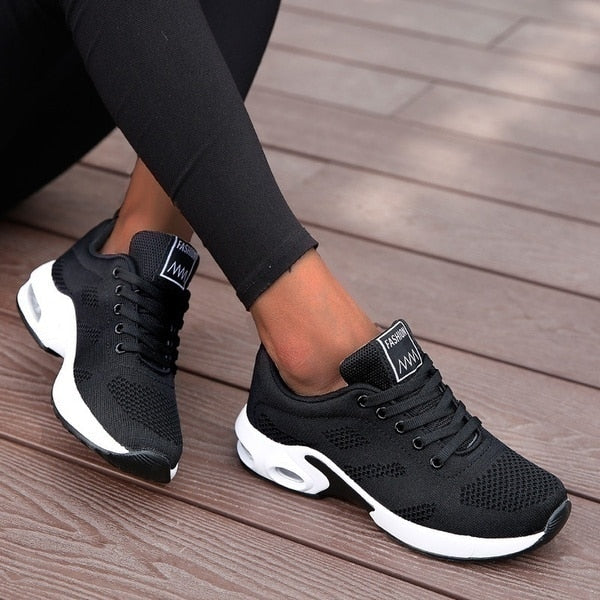 Supportive Athletic Sneakers | Breathable Knit Mesh Upper | Cushioned Midsole & Durable Outsole | Comfortable Fit for Active Use