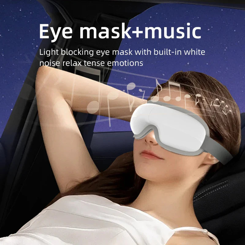 Heat Therapy Eye Massager with Acupoint Kneading – Full Coverage Relaxation