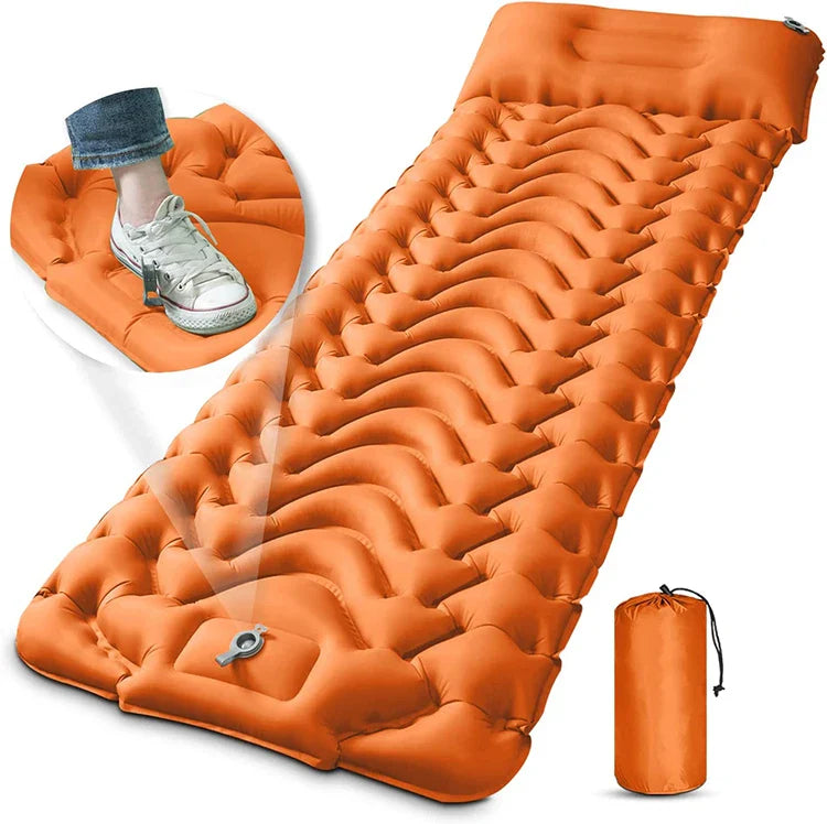 Self-Inflating Air Mattress for Camping – 10cm Thick Sleeping Pad