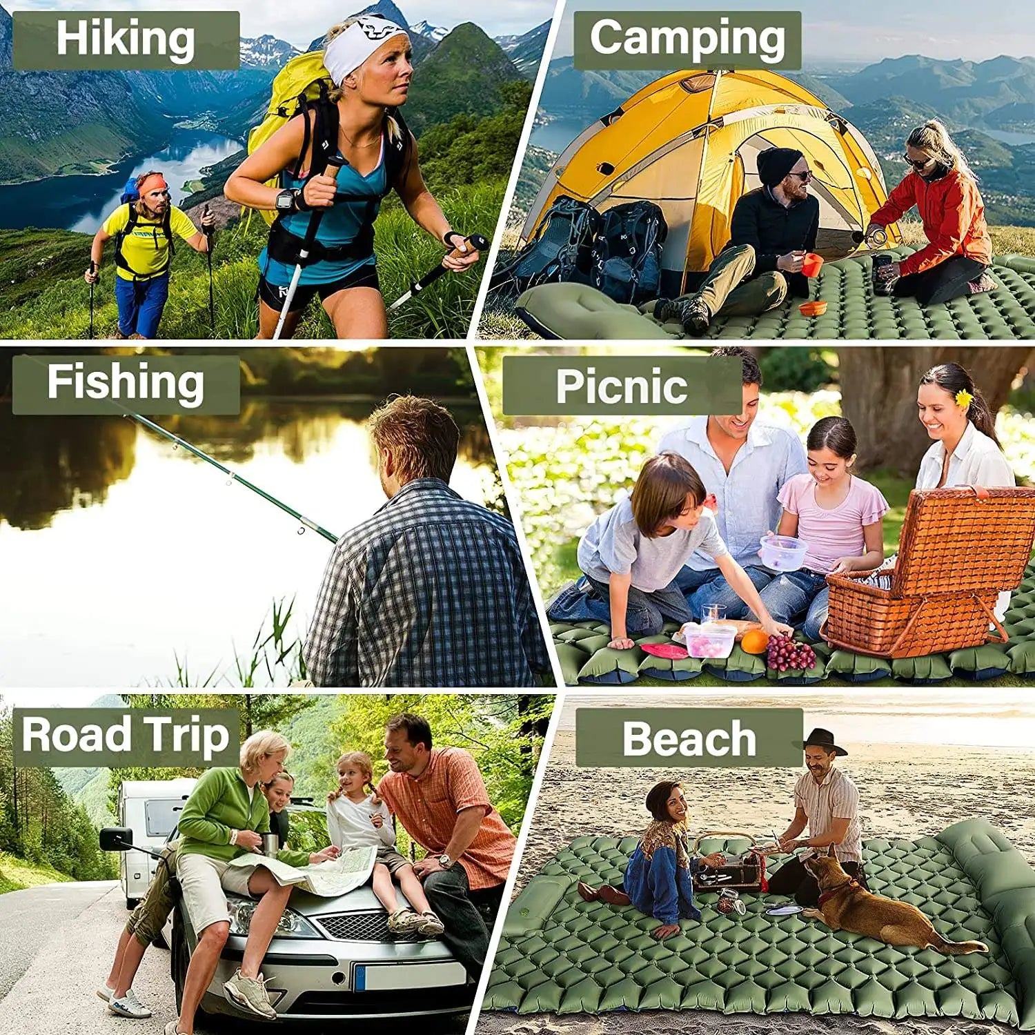 Ultralight Inflatable Sleeping Pad with TPU Design for Outdoor Comfort