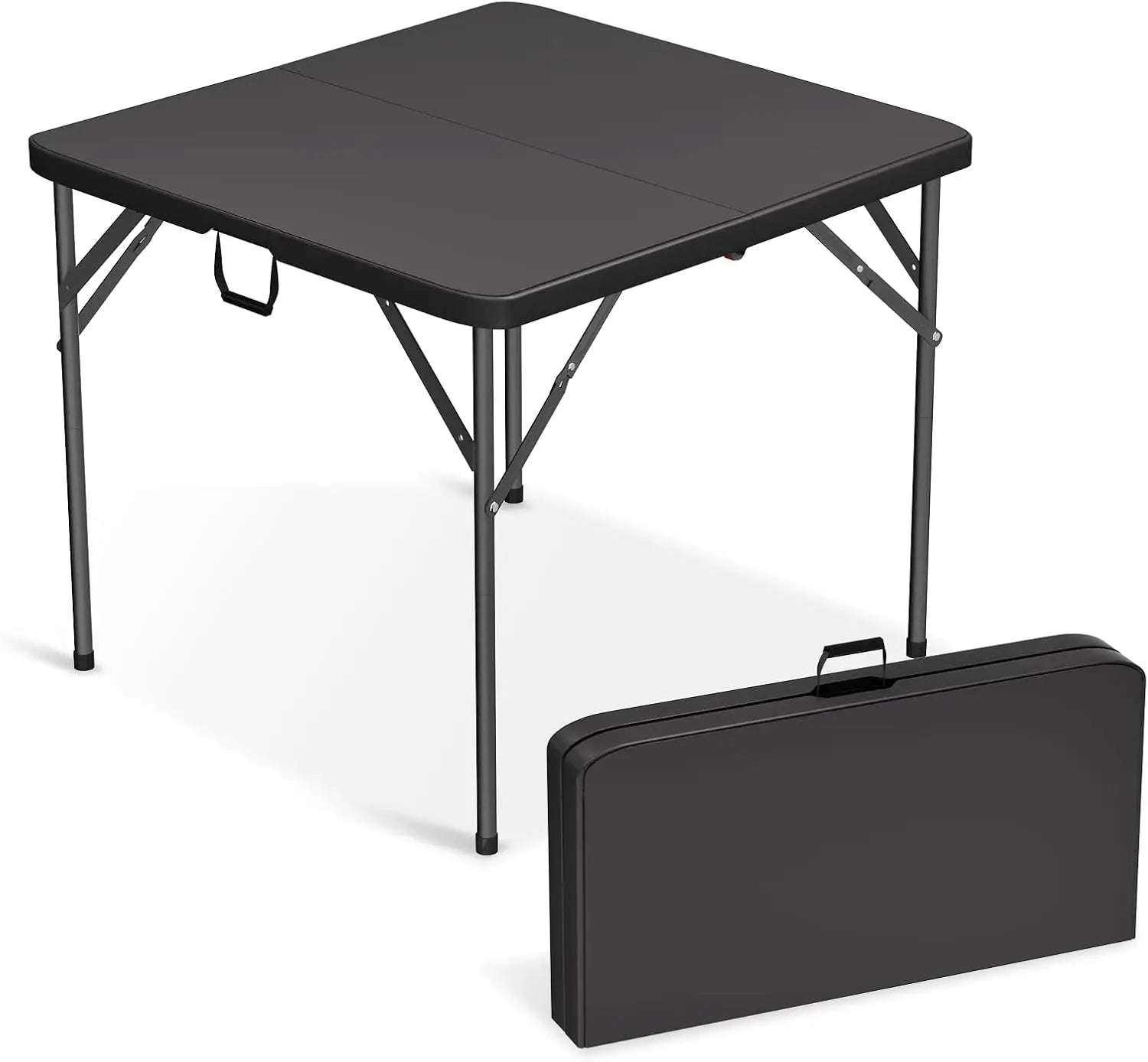 Adjustable Height 4FT Picnic Table - Portable & Sturdy for Camping, BBQs, Events