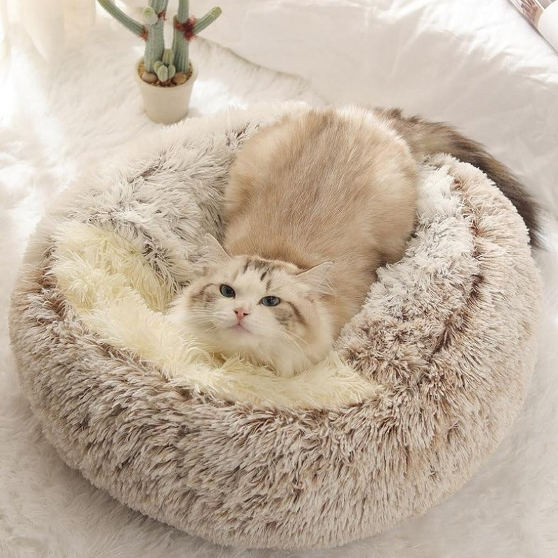 Plush Round Calming Cat Cave