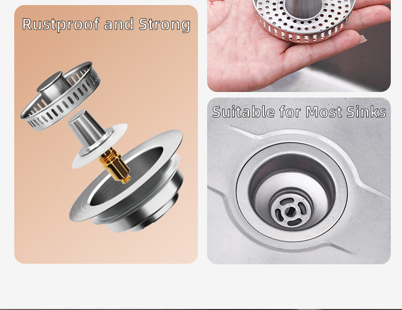 Ultimate Kitchen Sink Strainer & Stopper Solution