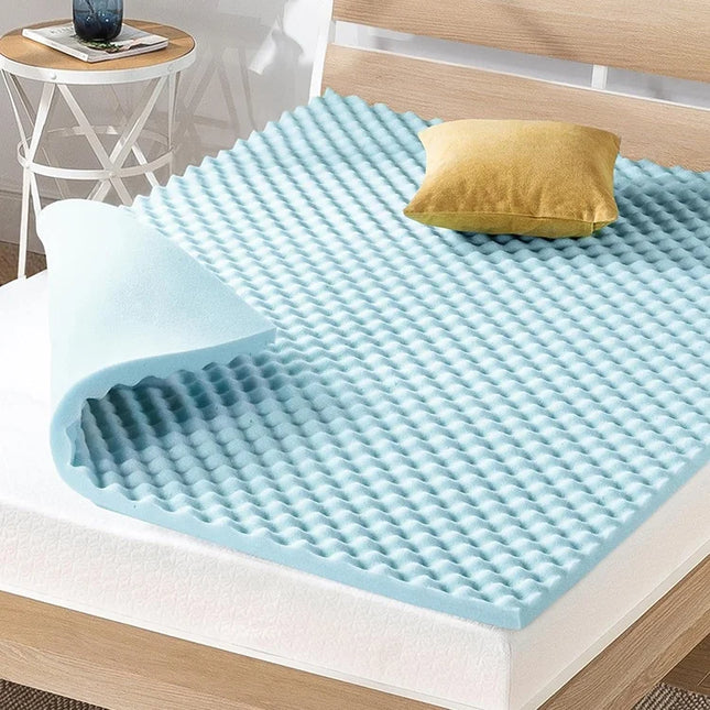 Memory Foam Mattress Topper with Gel Infusion – Pressure Relief Design