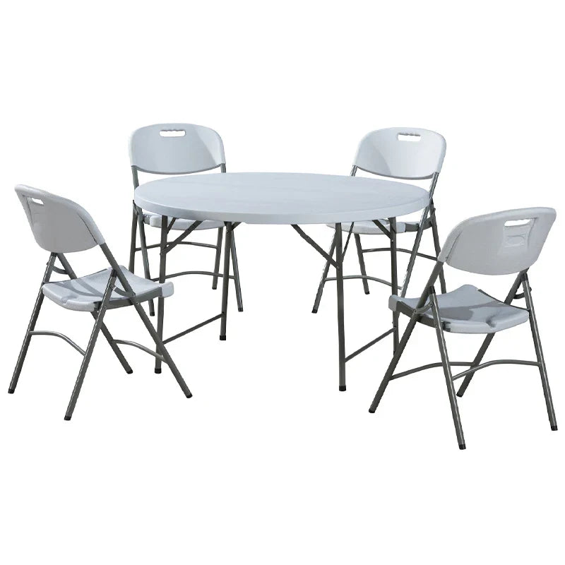 Portable 4ft Round Folding Table – Versatile HDPE for Indoor & Outdoor