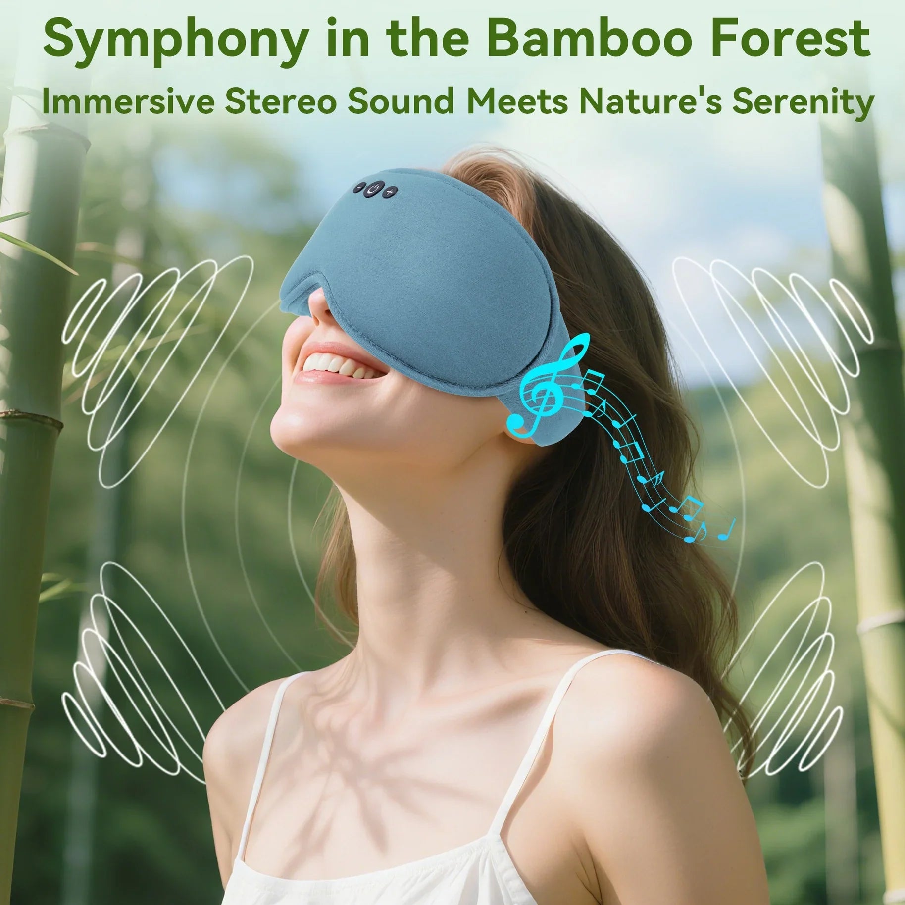Bluetooth 3D Eye Mask for Sleep with Light Blocking and Music Playback