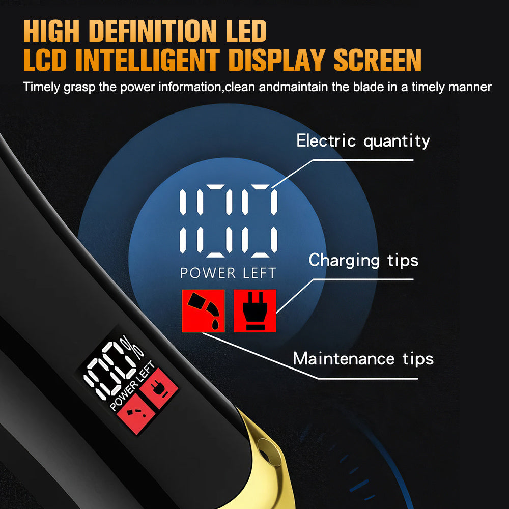 Rechargeable Wireless Hair Cutting and Grooming Kit