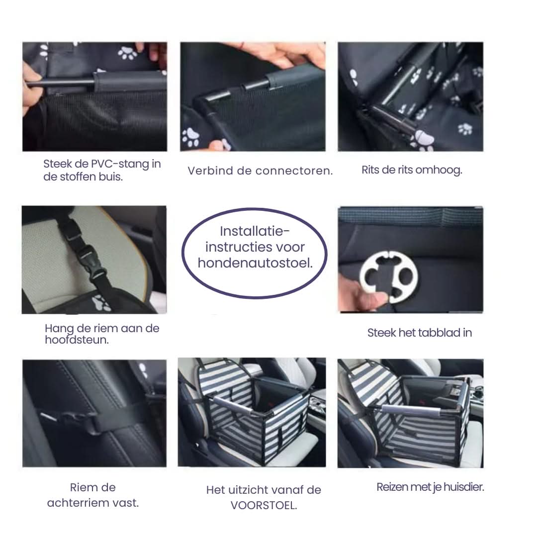 Waterproof Pet Car Seat with Versatile Design for Vehicle Protection