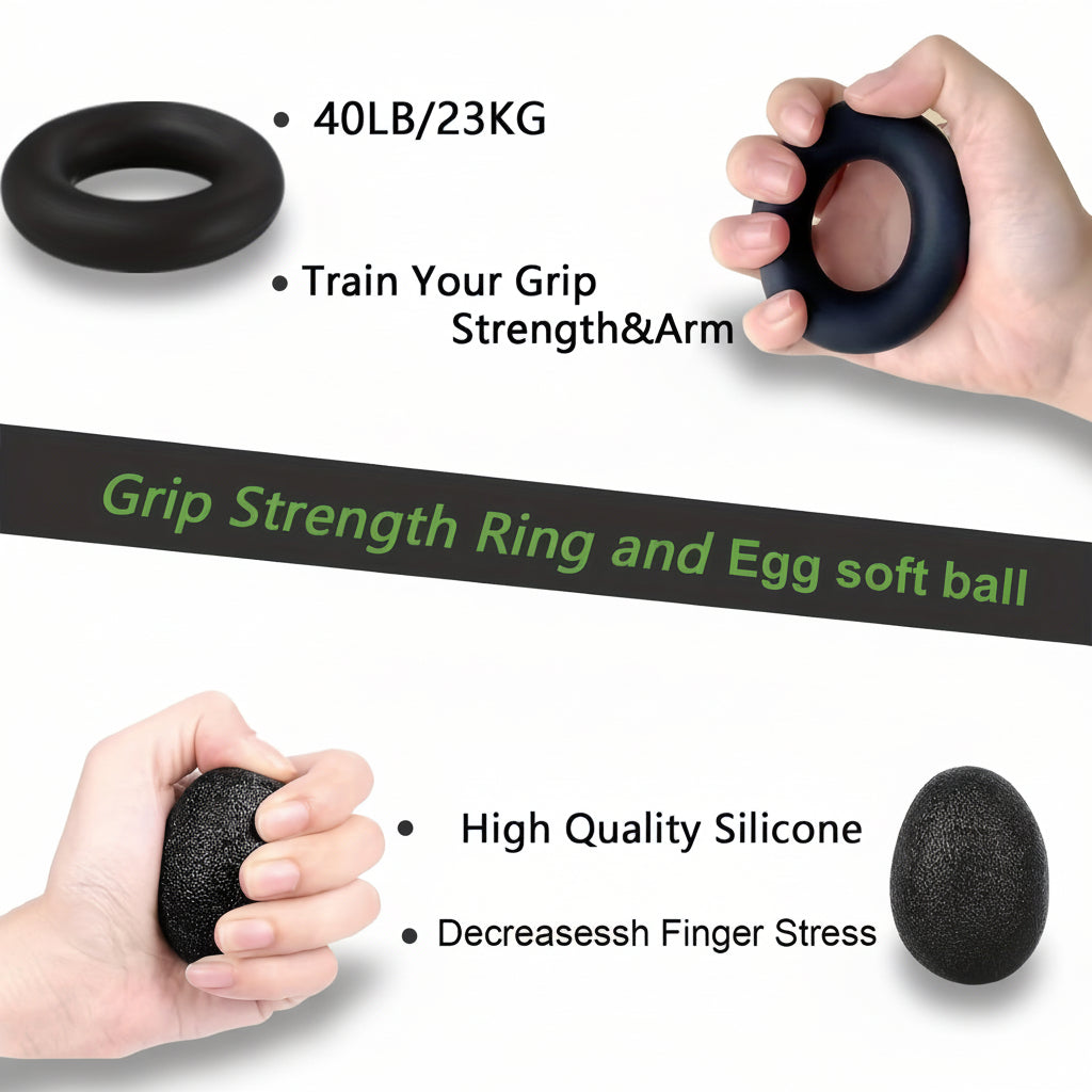 Customizable Grip Strength Trainer Set for Forearm Fitness