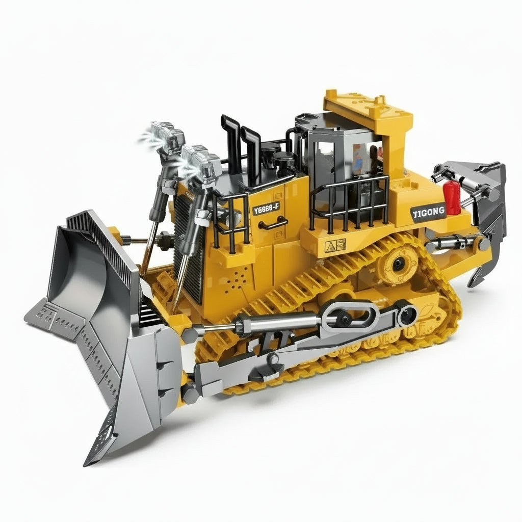 Dynamic Duo Remote-Controlled Bulldozer and Excavator Set