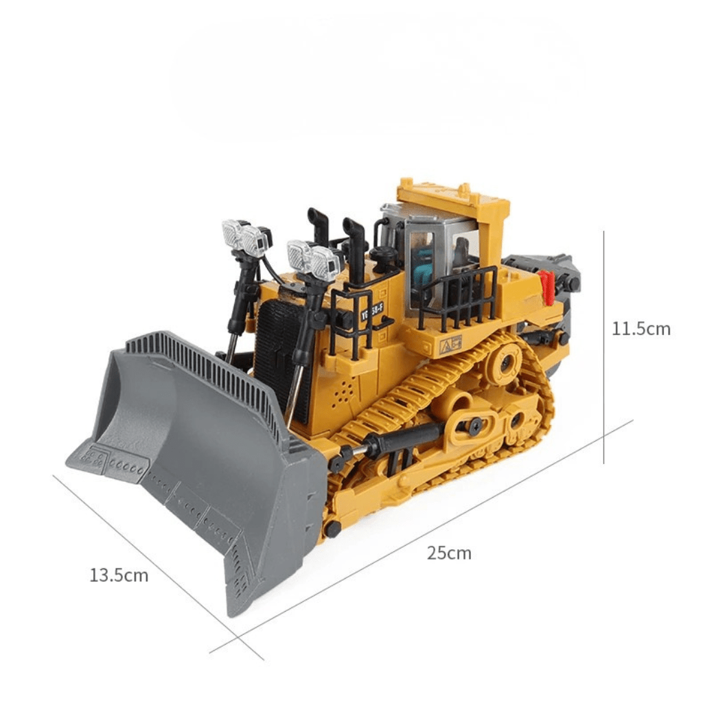 Dynamic Duo Remote-Controlled Bulldozer and Excavator Set