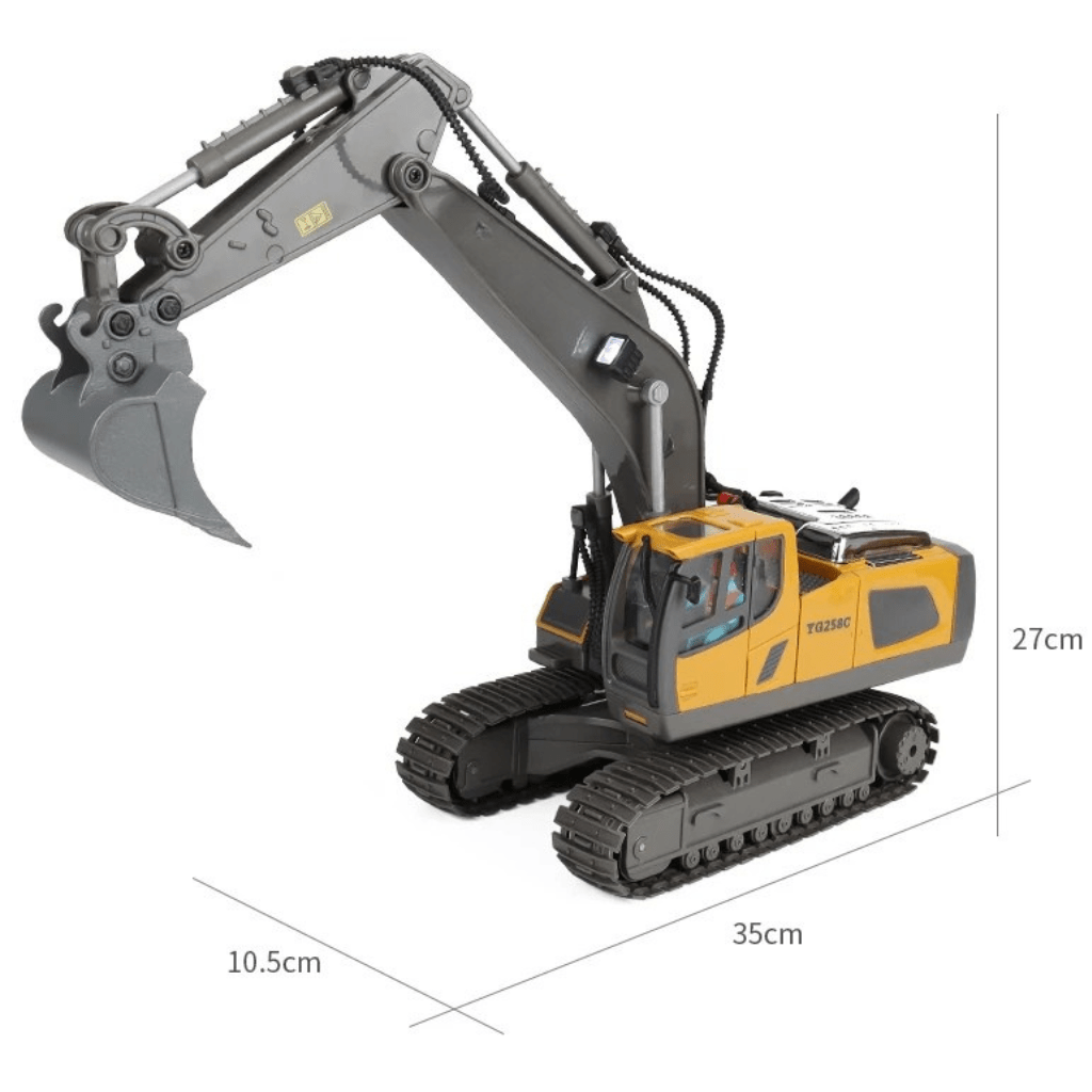 Dynamic Duo Remote-Controlled Bulldozer and Excavator Set