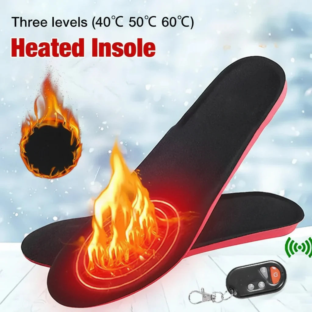 Wireless Rechargeable Heated Insoles for Ultimate Comfort