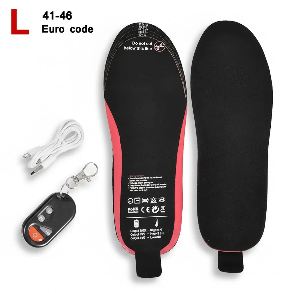 Wireless Rechargeable Heated Insoles for Ultimate Comfort