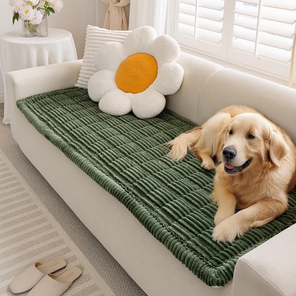 WarmNest Plush Pet Mat for Sofa and Bed Protection