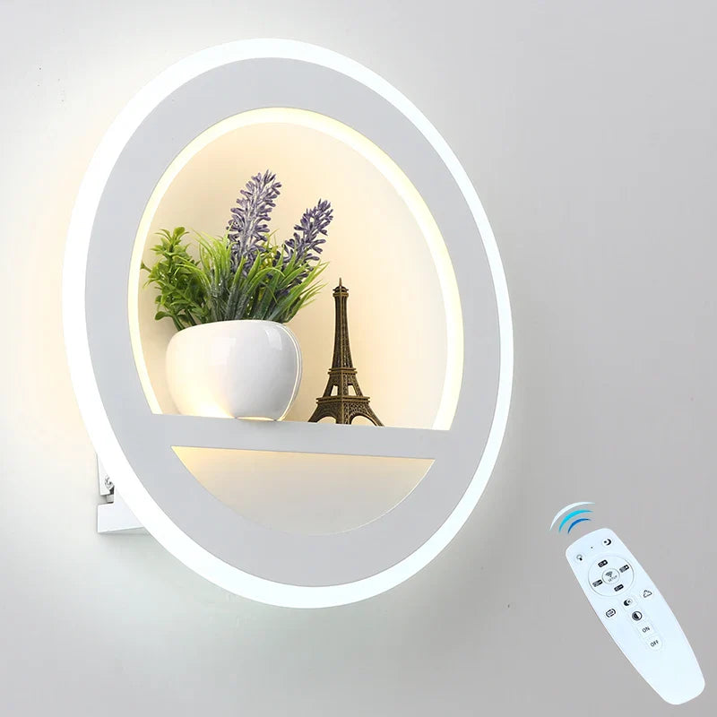 Adjustable LED Wall Lamp with Remote for Modern Spaces