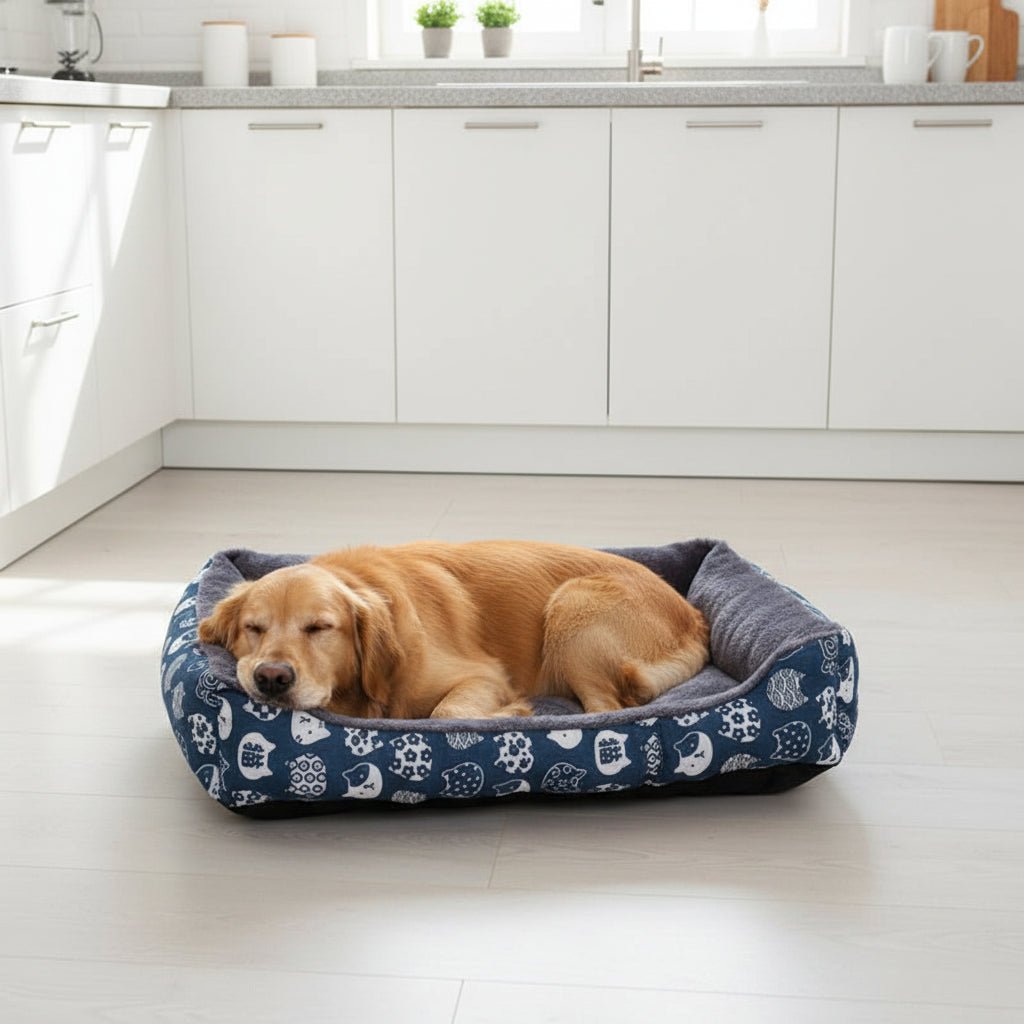 CozyNest Plush Dog Bed for All-Season Comfort
