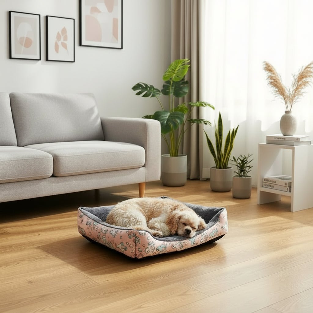 CozyNest Plush Dog Bed for All-Season Comfort