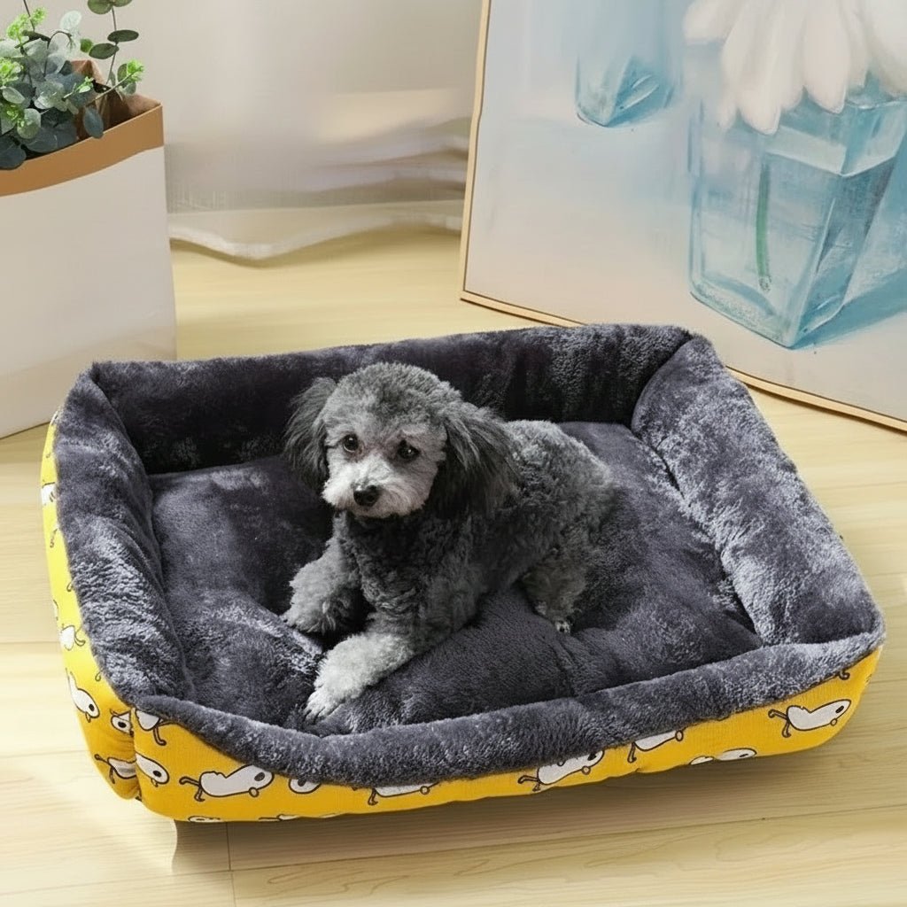 CozyNest Plush Dog Bed for All-Season Comfort