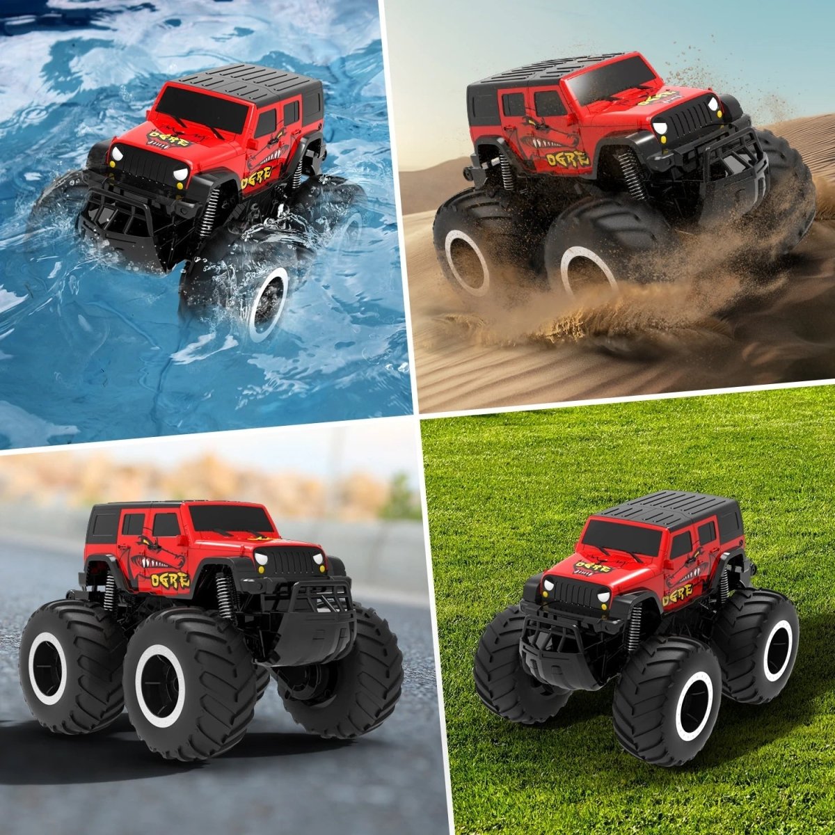 All-Terrain SplashMaster 4WD Remote Control Vehicle