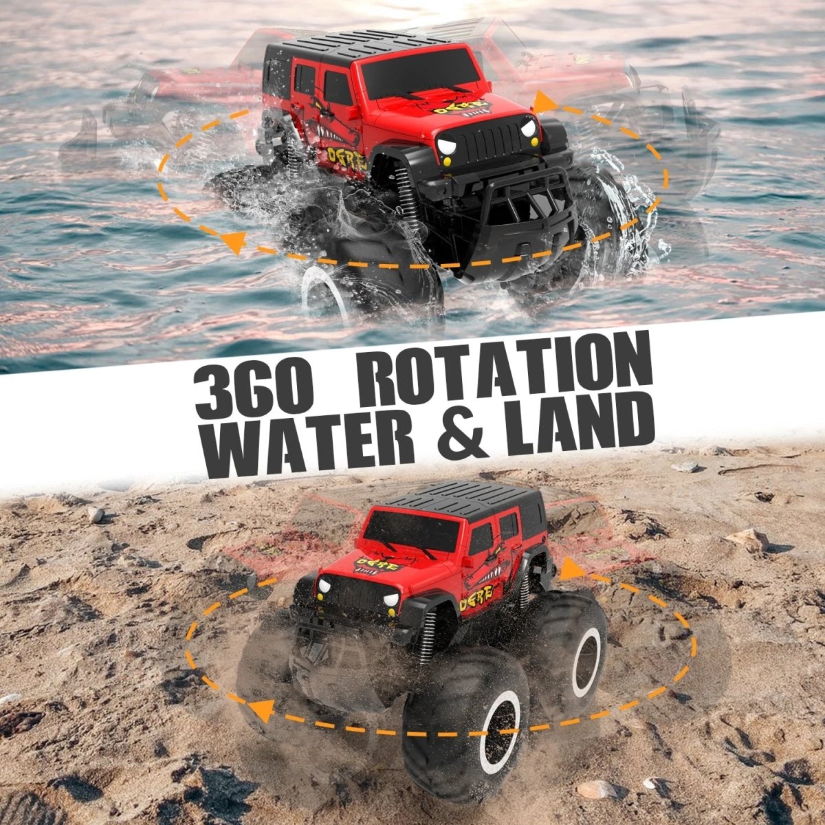 All-Terrain SplashMaster 4WD Remote Control Vehicle