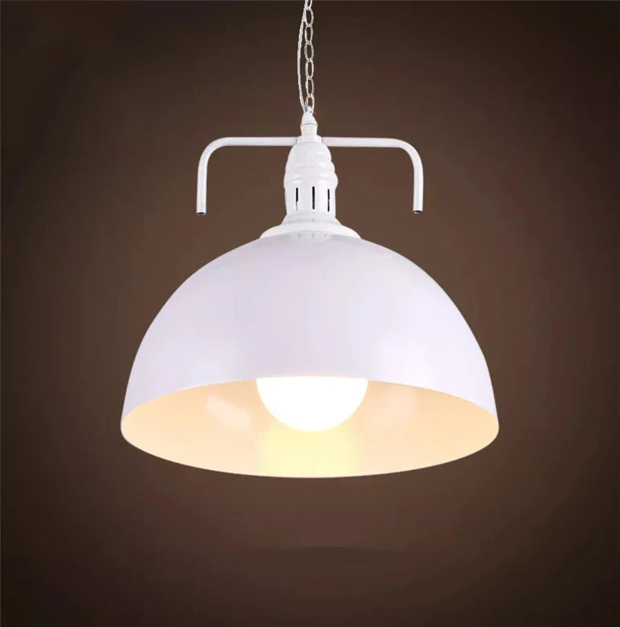 Rustic Charm Pendant Light - Iron Hanging Lamp for Home Decor