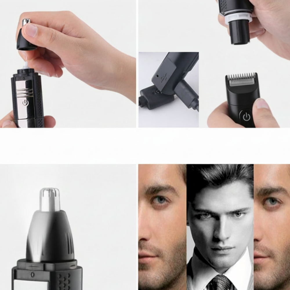 Portable Precision Hair Trimmer for Nose and Ears