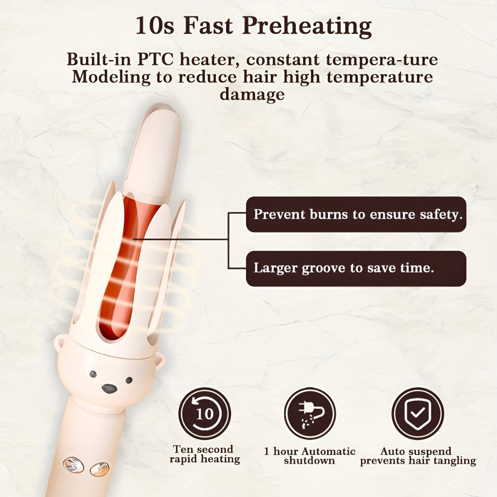 Effortless Curls: Automatic Rotating Hair Curler